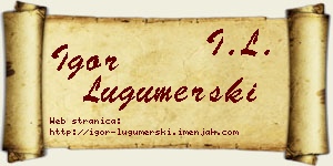 Igor Lugumerski vizit kartica
